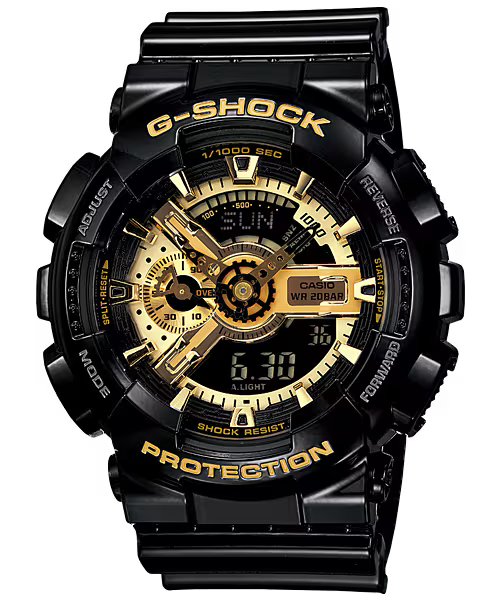 Casio G-Shock Classic Black Gold Watch GA110GB-1A