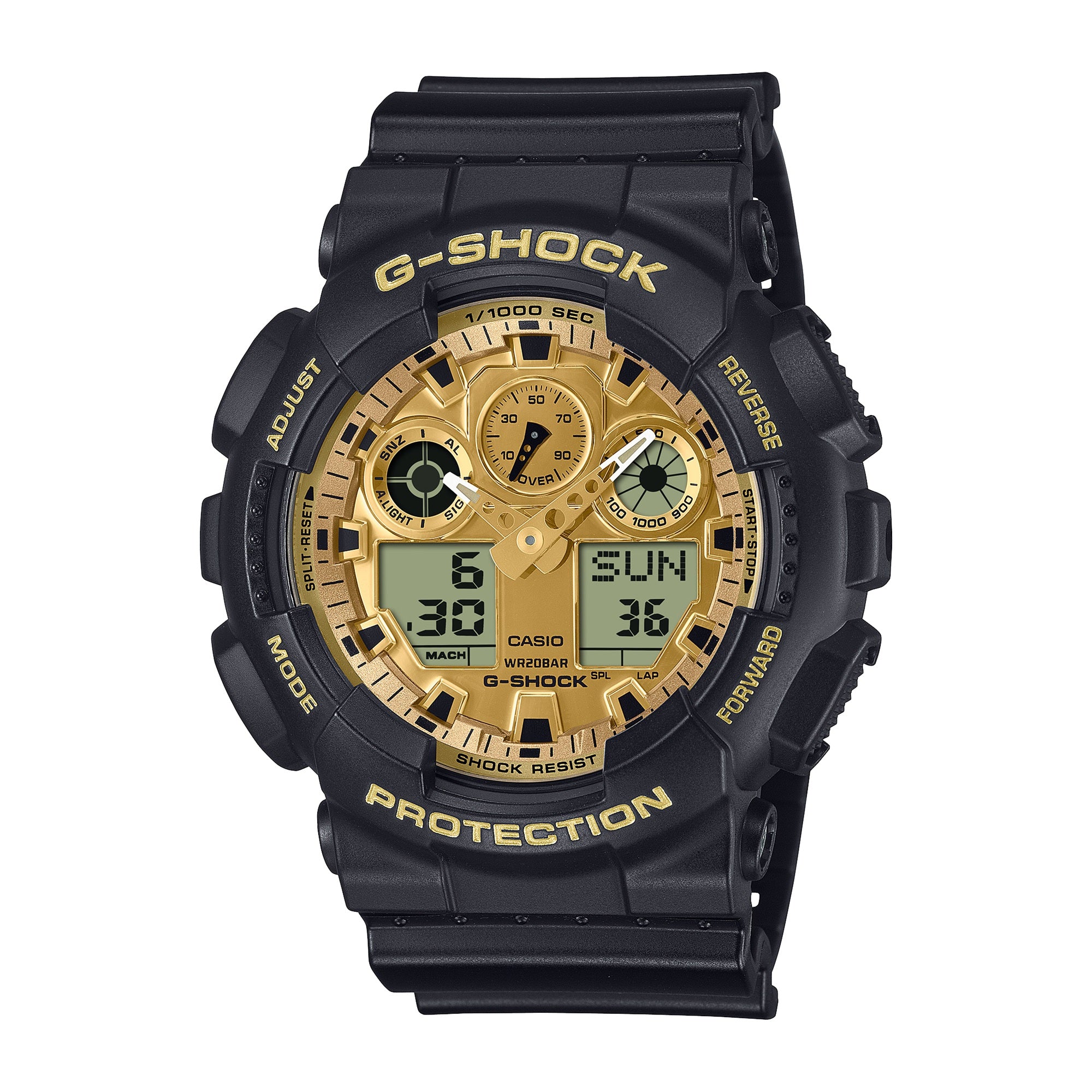 Casio G-Shock Black Gold Analog-Digital Watch GA100GGB-1A9