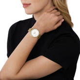 Michael Kors Pyper Gold White Dial Watch MK4919