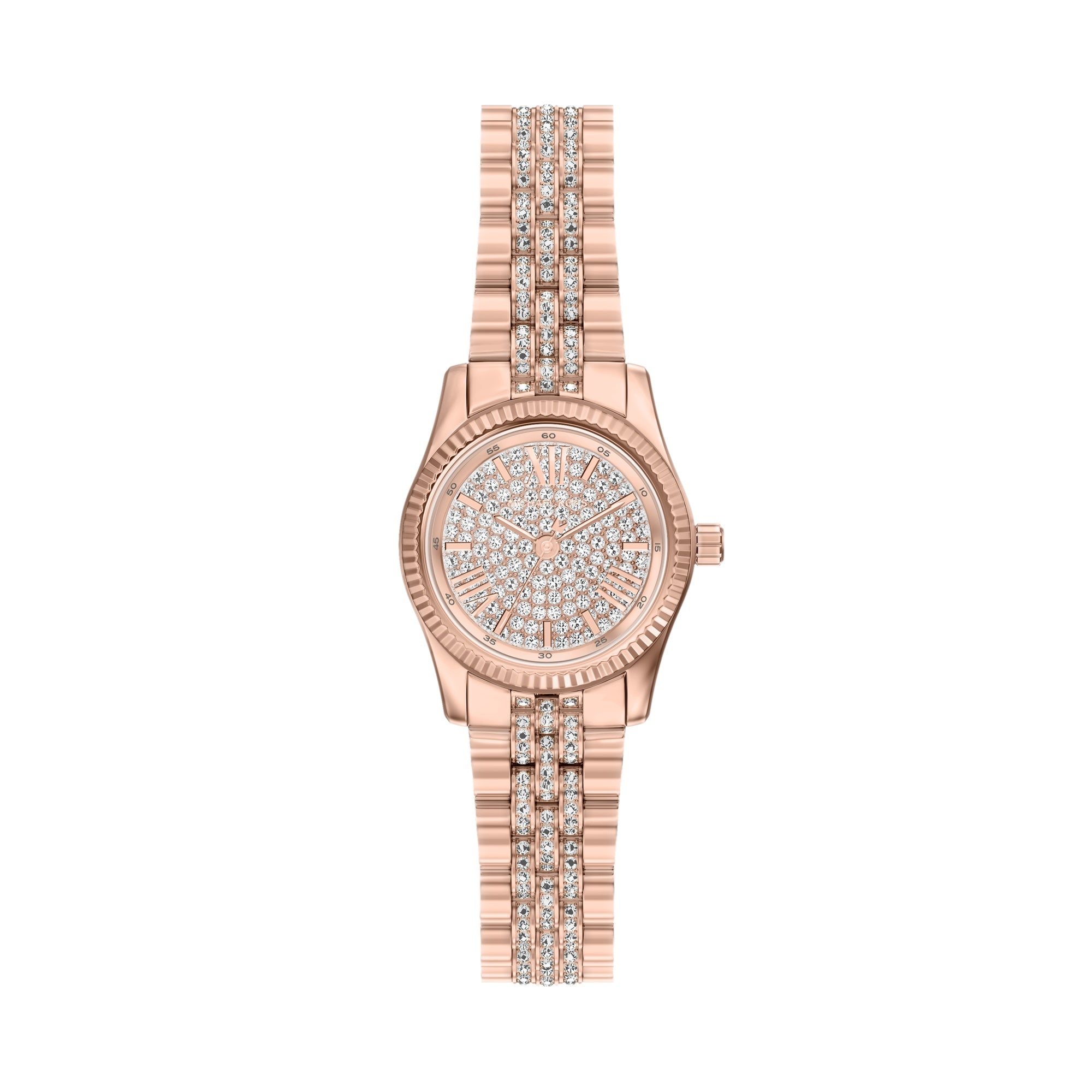 Michael Kors Petite Lexington Rose Gold Pavé Watch MK7576