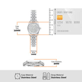 Michael Kors Petite Lexington Silver Pavé Watch MK7577