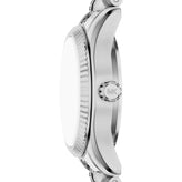 Michael Kors Petite Lexington Silver Pavé Watch MK7577