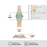 Michael Kors Petite Lexington Two Tone Blue Dial Watch MK7579