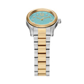 Michael Kors Petite Lexington Two Tone Blue Dial Watch MK7579