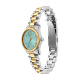 Michael Kors Petite Lexington Two Tone Blue Dial Watch MK7579