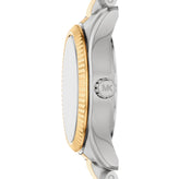 Michael Kors Petite Lexington Two Tone Blue Dial Watch MK7579
