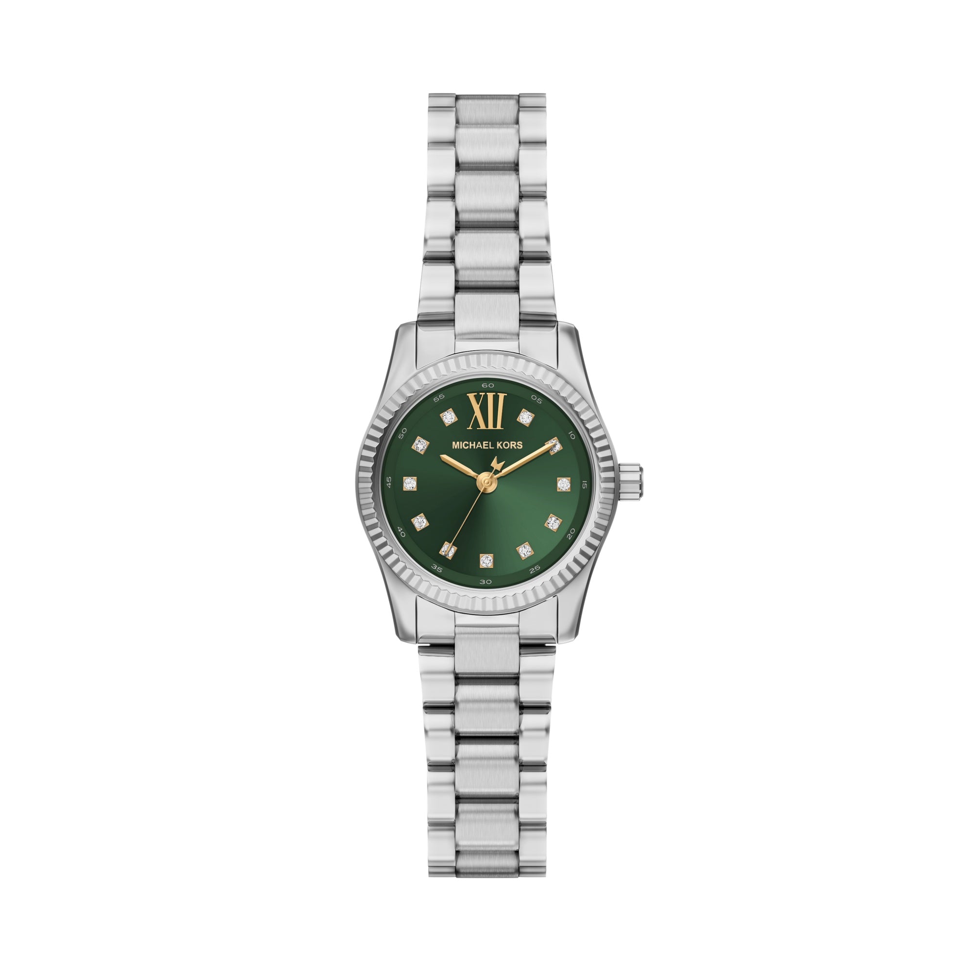 Michael Kors Petite Lexington Green Dial Watch MK7580
