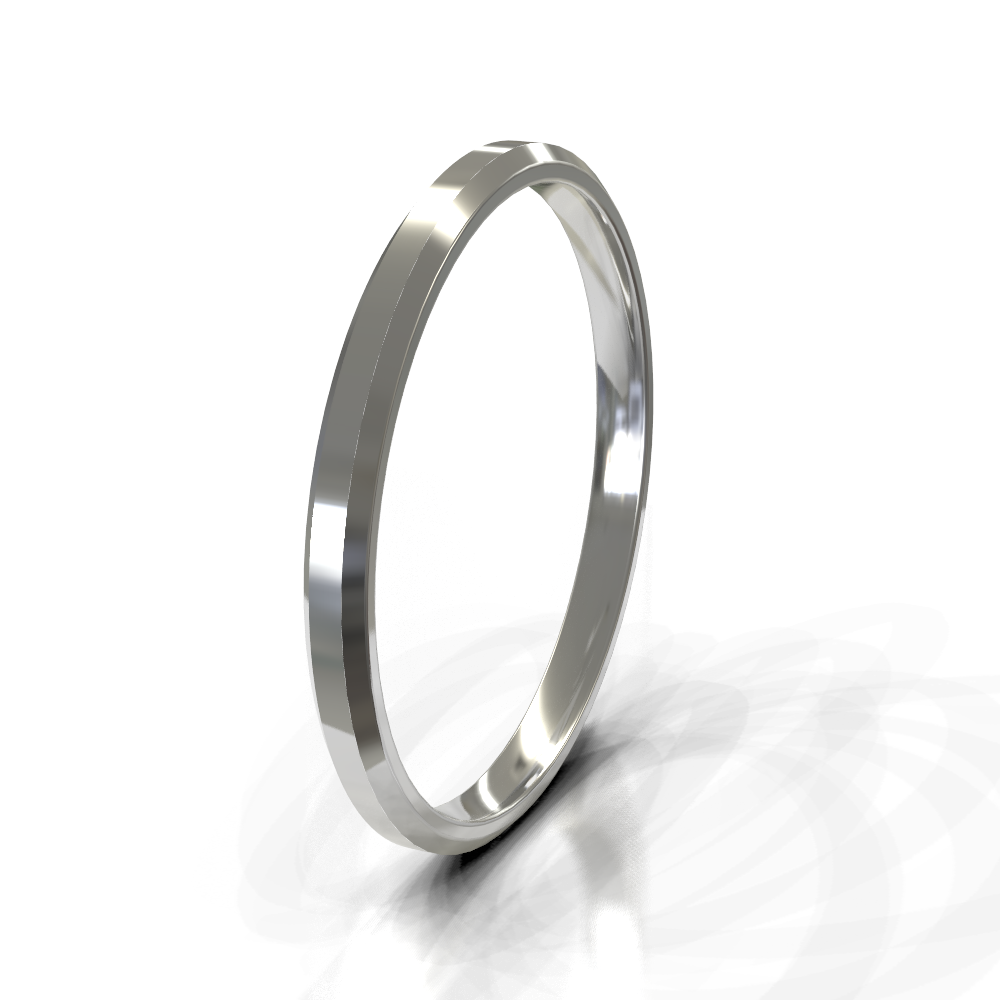 Silver 2.0mm Plain Band