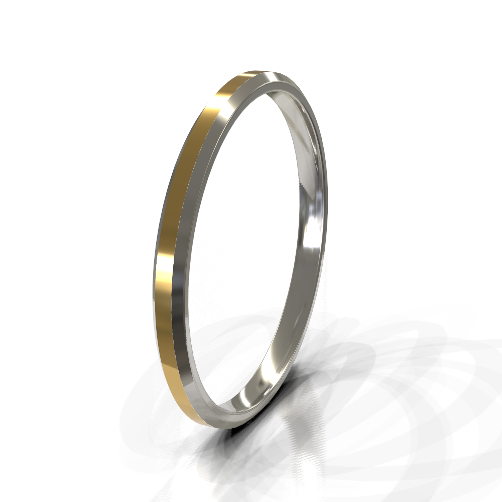 18ct White Gold 2.5mm Plain Band