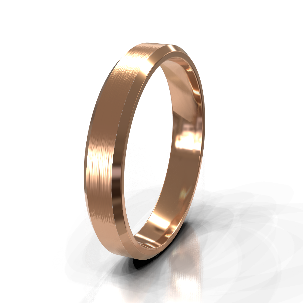 9ct Rose Gold 5.0mm Plain Band
