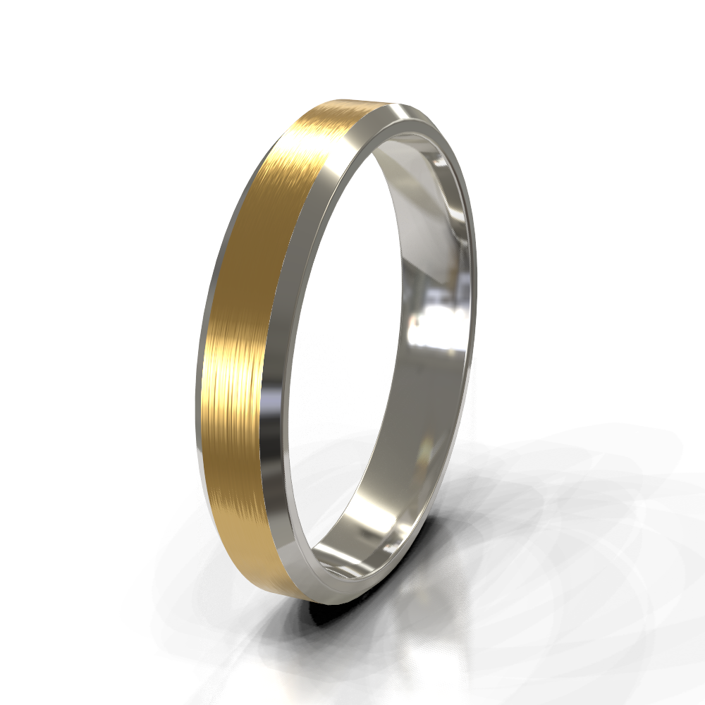 9ct White Gold 5.5mm Plain Band