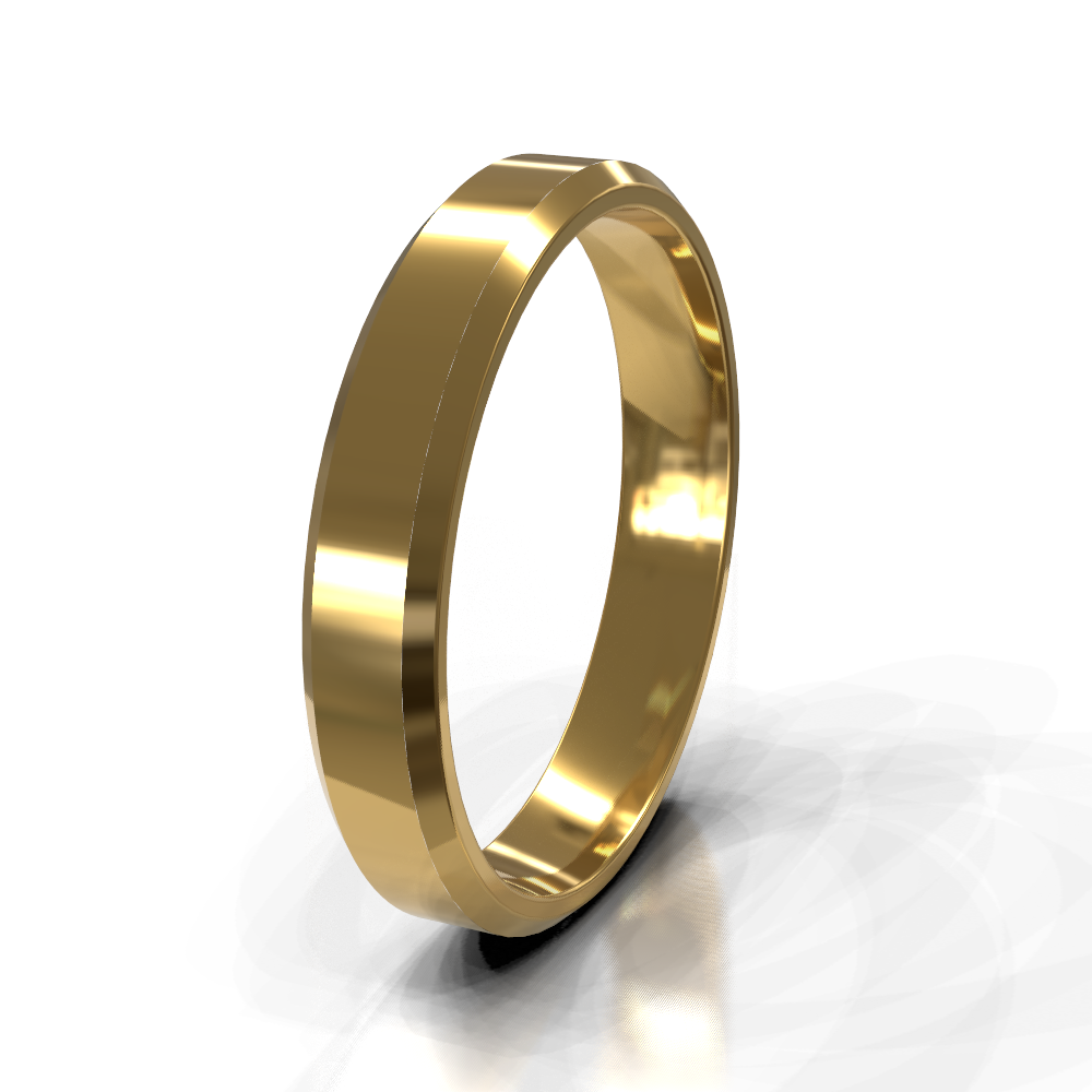 9ct Yellow Gold 5.0mm Plain Band