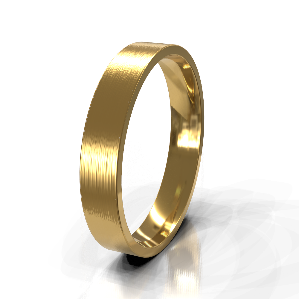 18ct Yellow Gold 4.0mm Plain Band