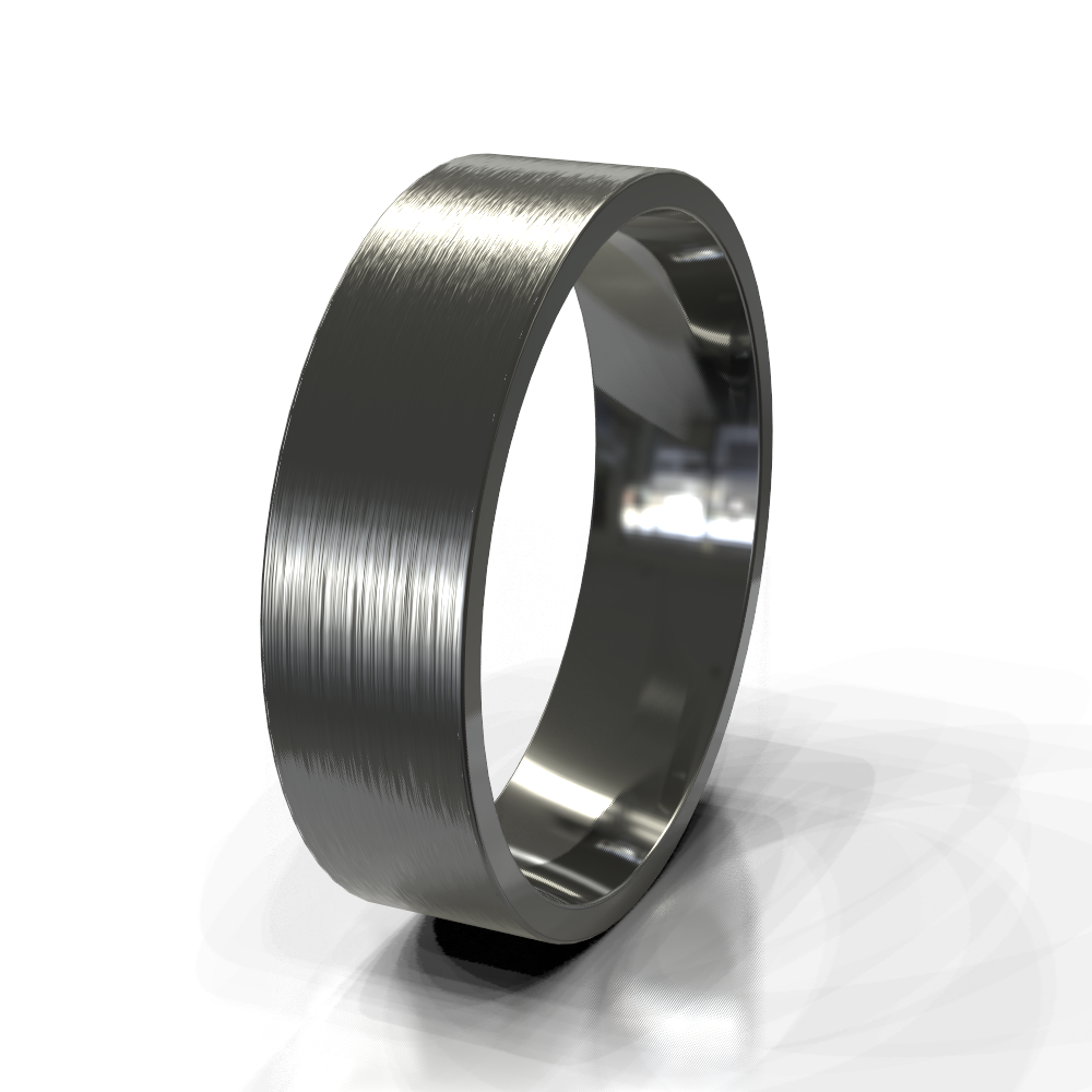 Zirconium 12.0mm Plain Band