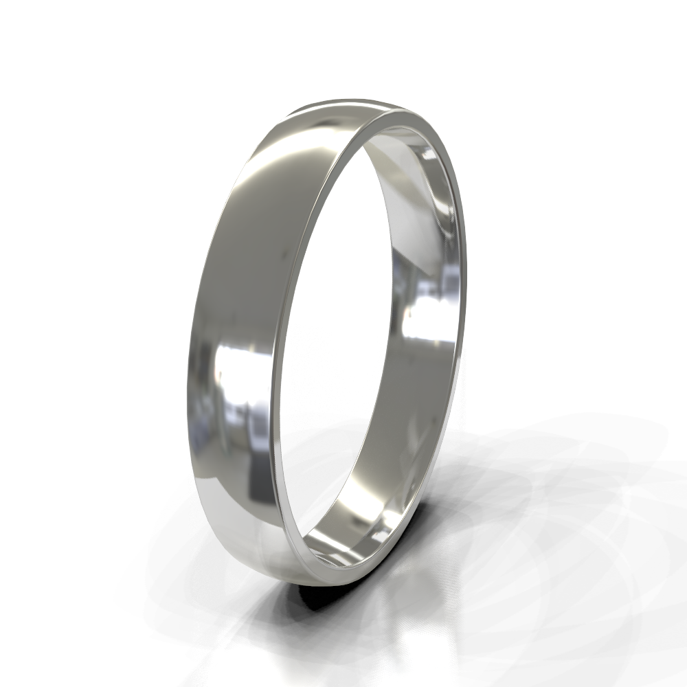 Silver 5.0mm Plain Band
