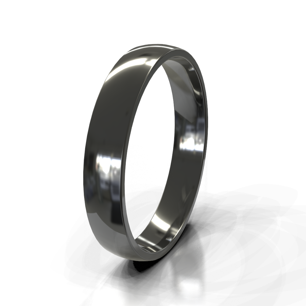 Zirconium 4.0mm Plain Band