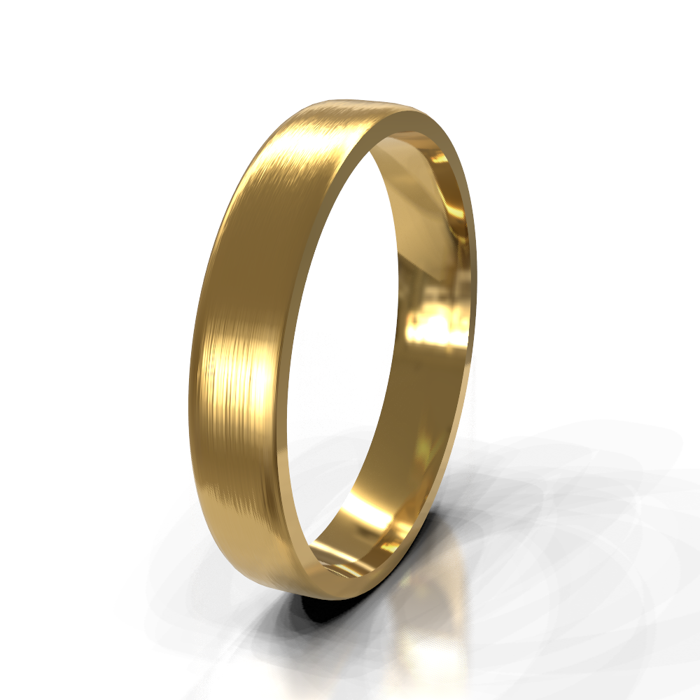 9ct Yellow Gold 4.0mm Plain Band