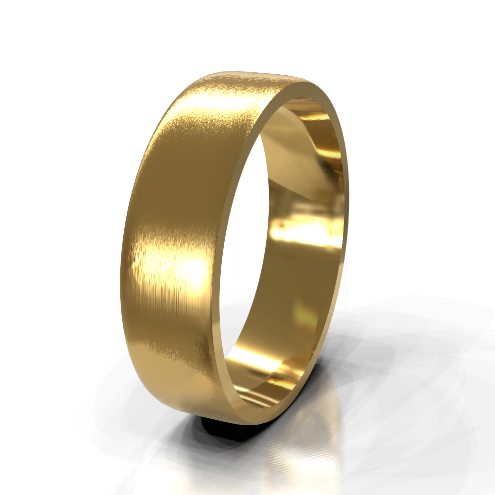 9ct Yellow Gold 4.0mm Plain Band
