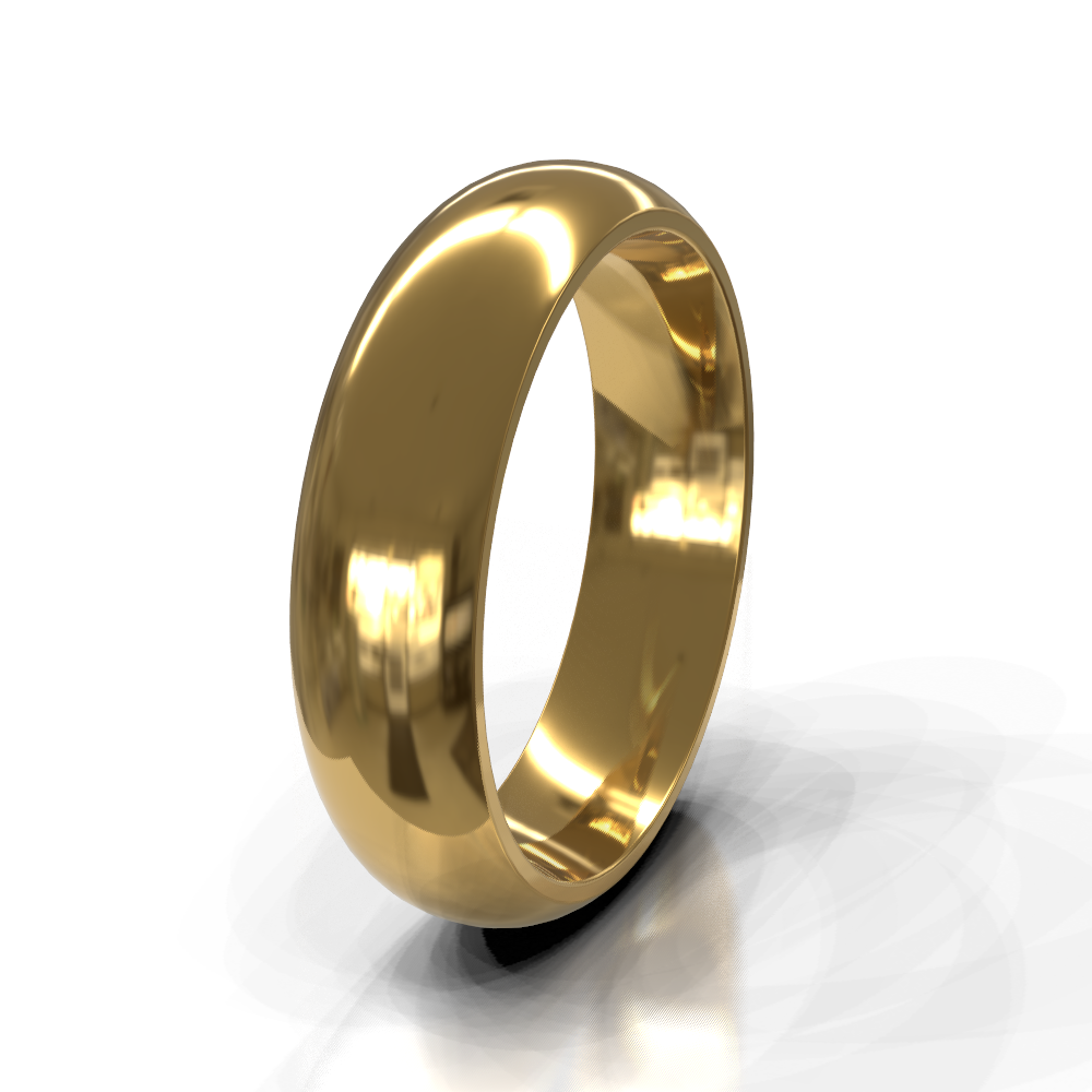 9ct Yellow Gold 7.0mm Plain Band