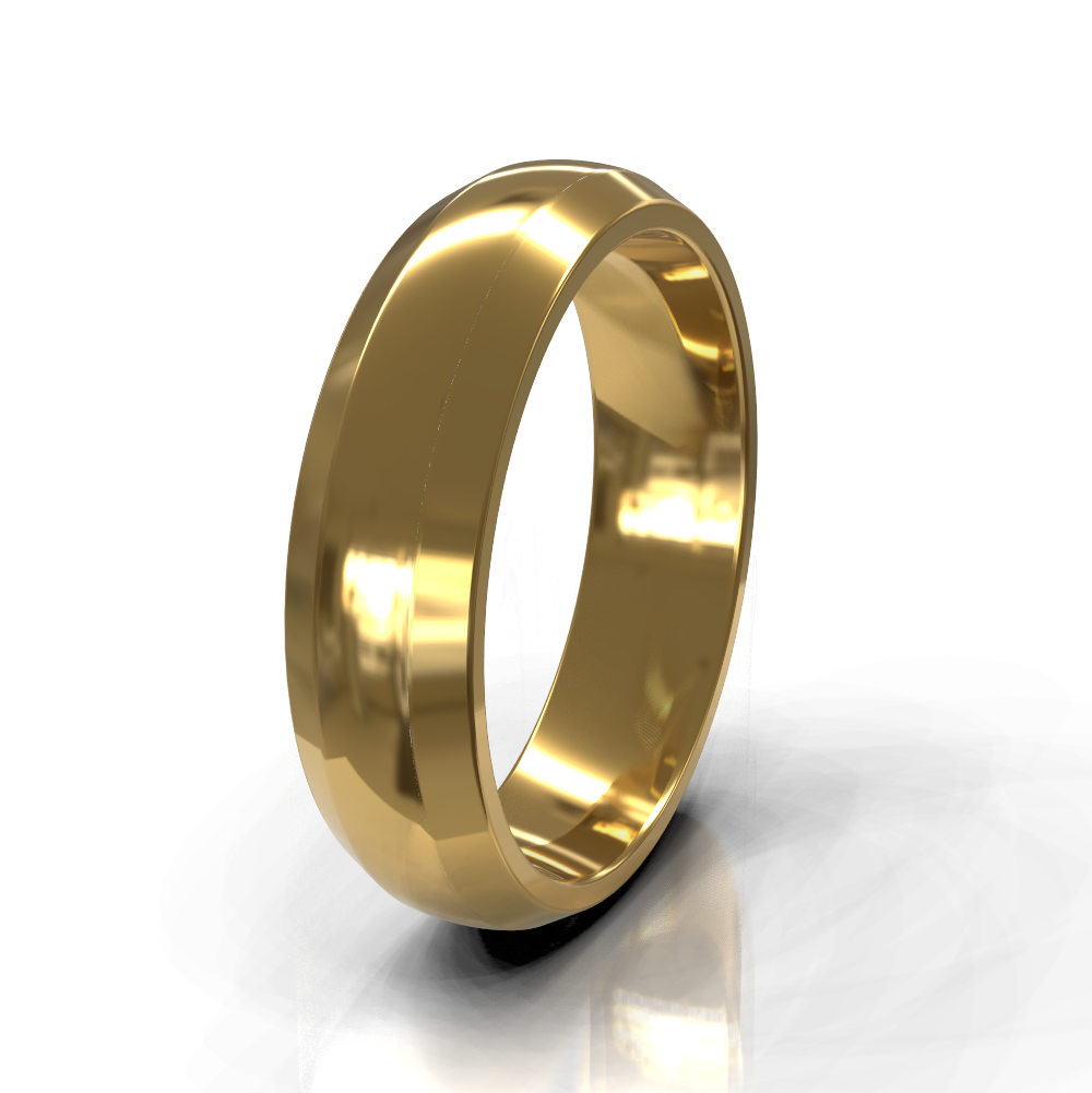 9ct Yellow Gold 4.5mm Plain Band