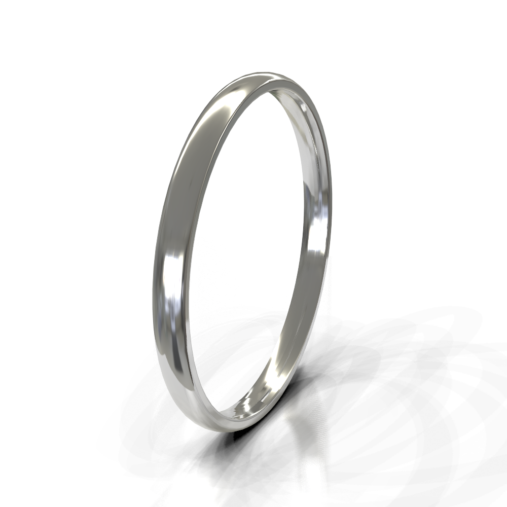 Silver 2.5mm Plain Band