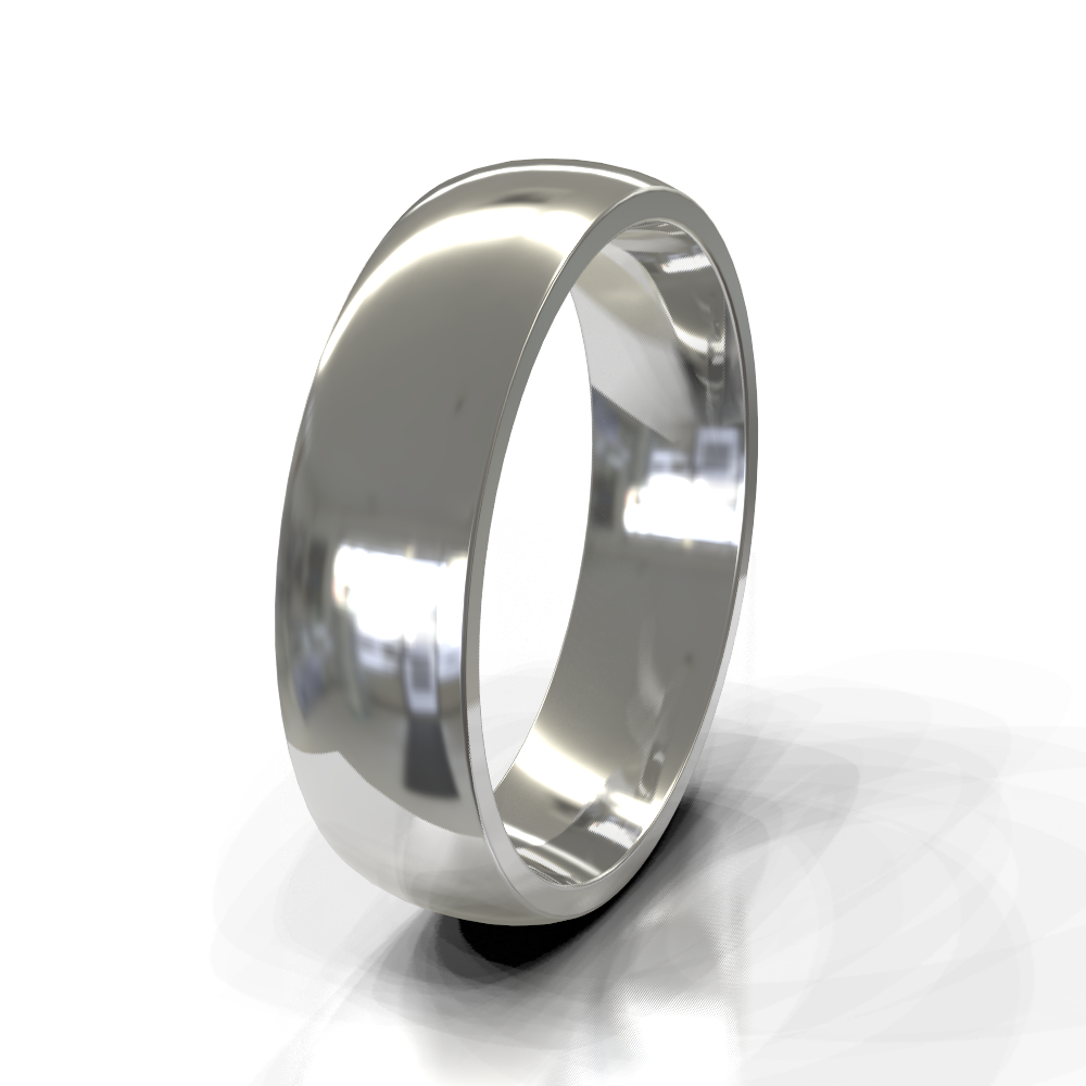 Silver 7.0mm Plain Band