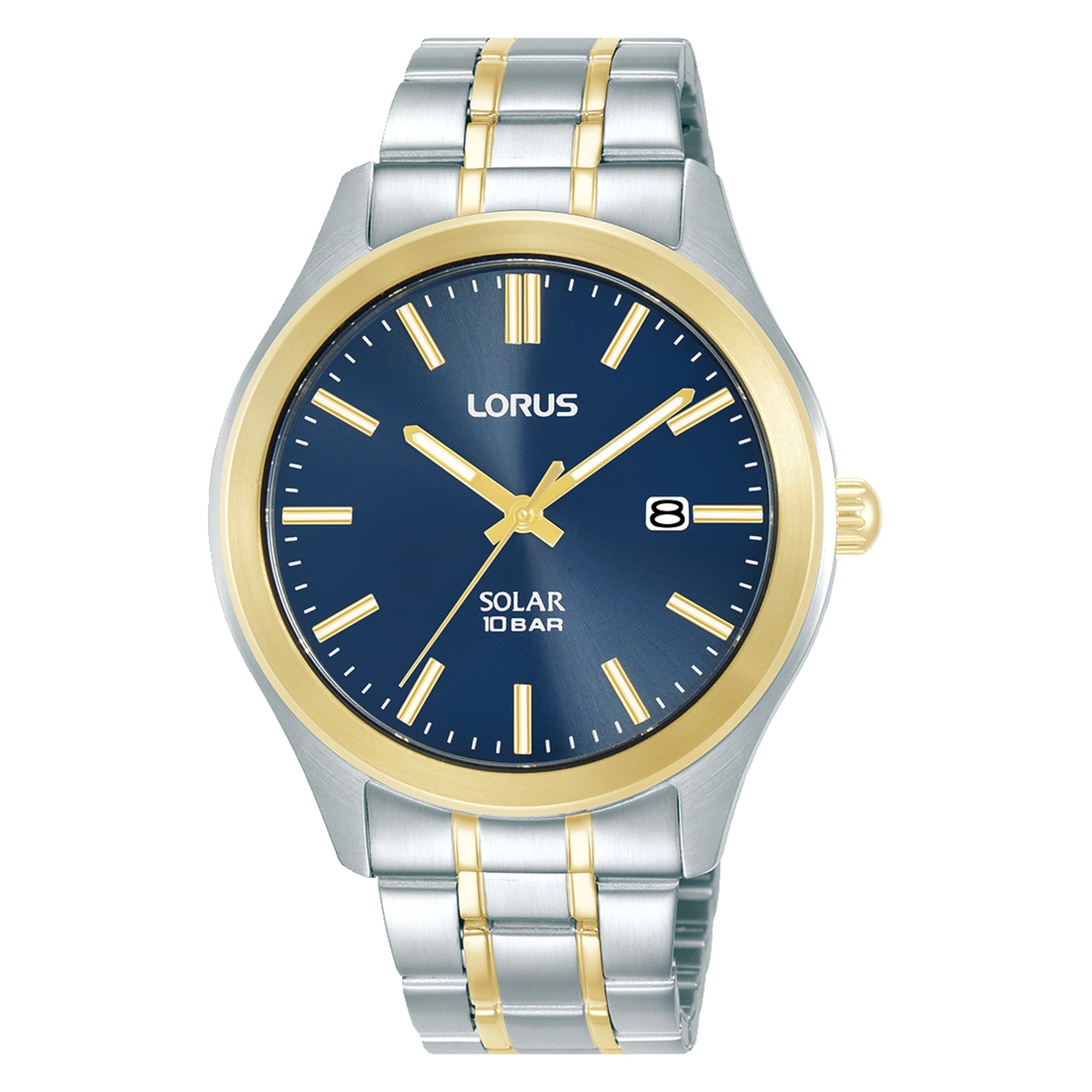 Lorus Men's Two Tone Solar Sports Watch RX392AX-9