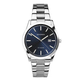 Sekonda Analogue Watch with Blue Dial and Stainless Steel Bracelet 43mm SK1943