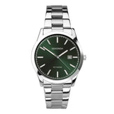 Sekonda Analogue Watch with Green Dial and Stainless Steel Bracelet 43mm SK1946