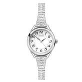 Sekonda Easy Reader Ladies Watch with White Dial and Silver Tone Expander Bracelet 25mm SK2638