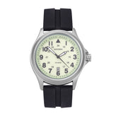 Sekonda Sport Analogue Watch with Green Dial and Black Rubber Strap 43mm SK30093