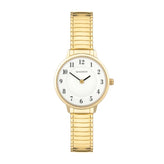 Sekonda Ladies Analogue Watch with White Dial and Gold Tone Bracelet 28mm SK30132