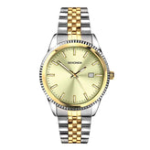 Sekonda Analogue Watch with Champagne Dial and Two Tone Bracelet 40mm SK30259