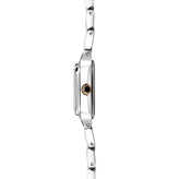 Sekonda Ladies Analogue Watch with White Dial and Two Tone Bracelet 20mm SK40125