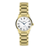 Sekonda Analogue Watch with White Dial and Gold Tone Bracelet 28mm SK40681