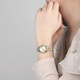 Sekonda Analogue Watch with Champagne Dial and Two Tone Bracelet 26mm SK40690