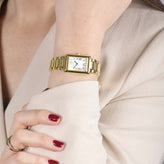A model in Sekonda Ladies Analogue Watch with White Dial in Gold Tone 22mm SK40694