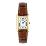 Sekonda Ladies Analogue Watch with White Dial and Brown Leather Strap 22mm SK40695