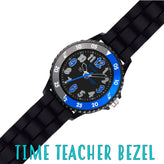 Tikkers Time Teacher Black Sports Watch TK0116