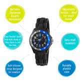 Tikkers Time Teacher Black Sports Watch TK0116