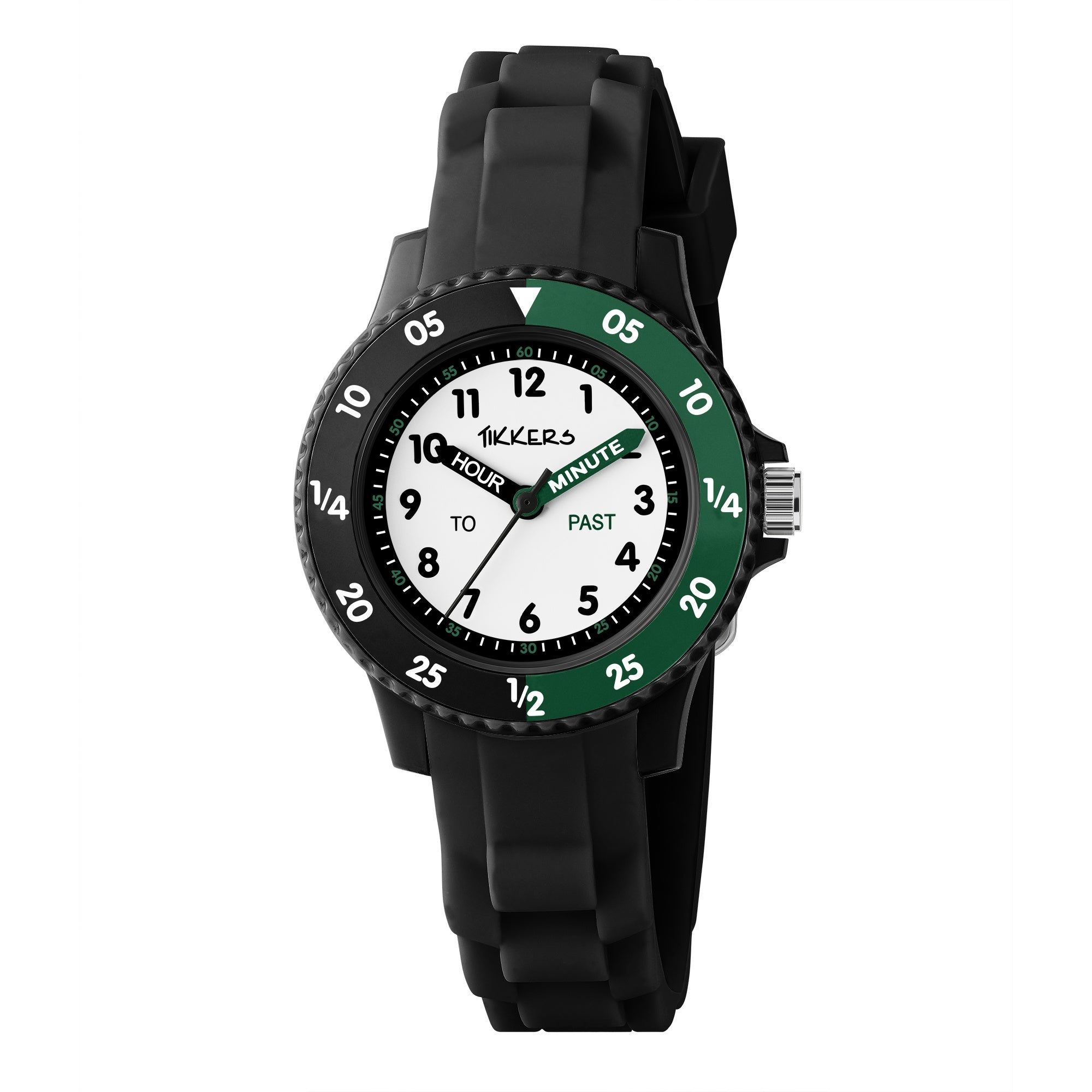 Tikkers Black Kids Time Teacher Watch TK0215