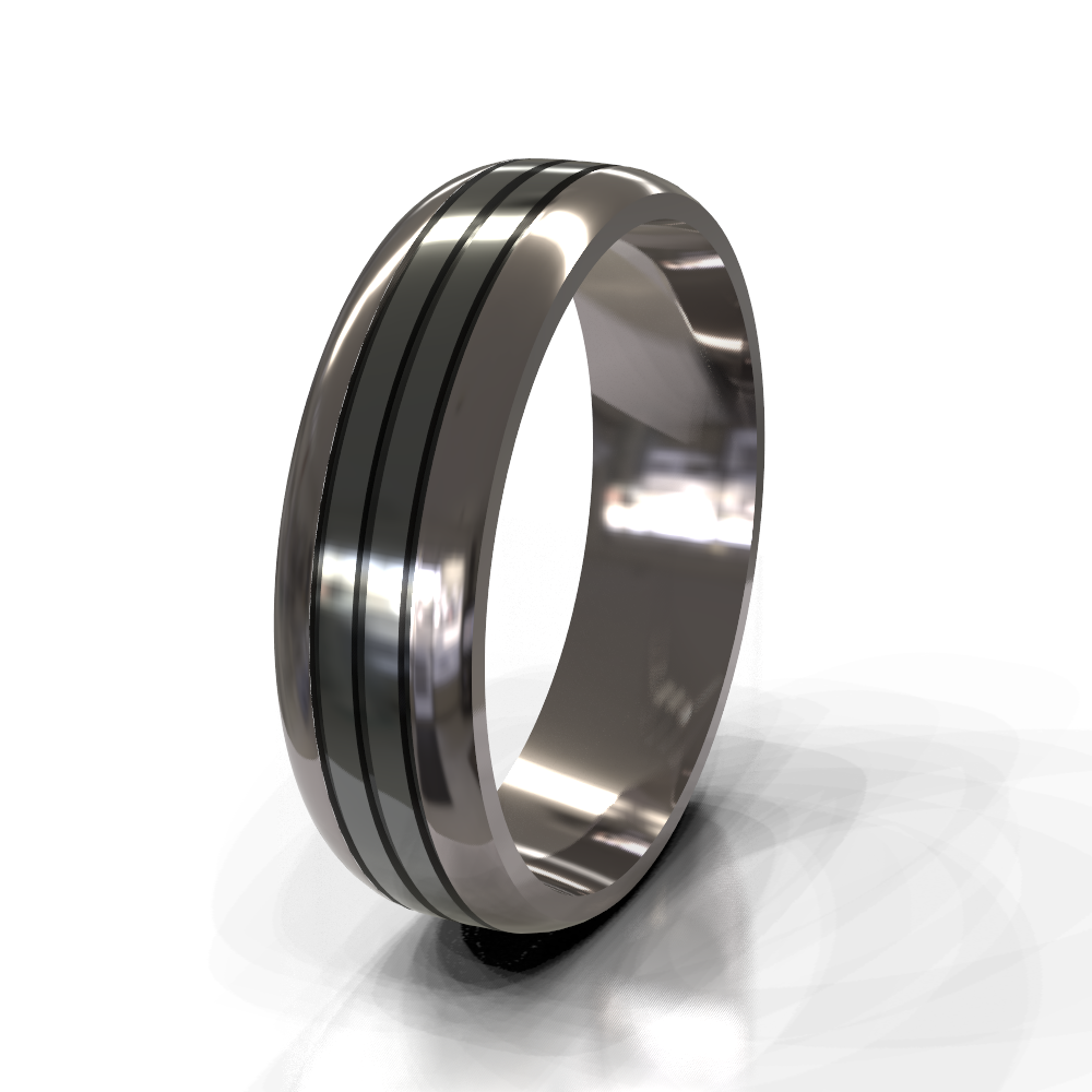 Zirconium 8.5mm Multi-Tone Band