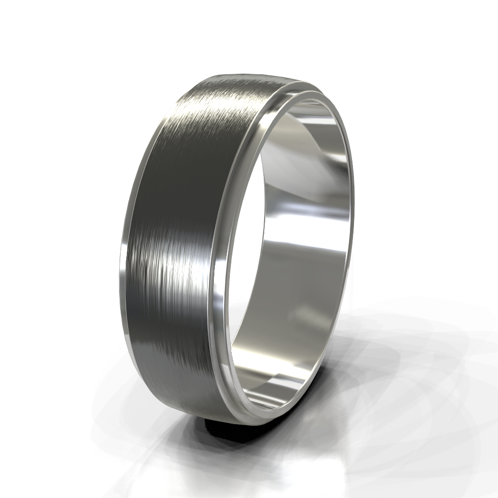 Silver 6.0mm Single Tone Band