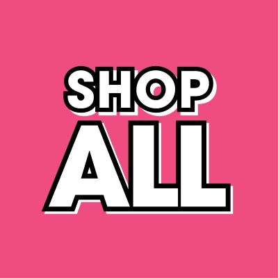 Text 'SHOP ALL' on a pink background