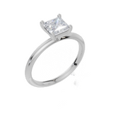 9ct White Gold Princess Cut 1.00 Carat of Lab-Grown Diamond Ring