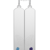 Personalised 2 Birthstones Pendants Set