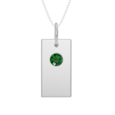 Personalised Birthstone Initial Pendant