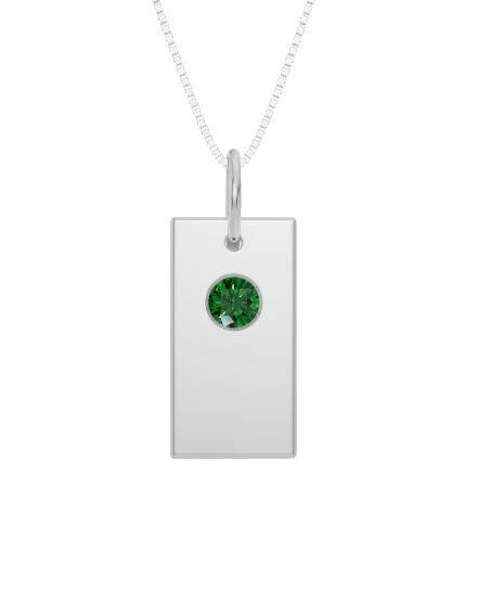 Personalised Birthstone Initial Pendant