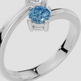 Personalised 2 Birthstones Ring