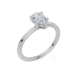 9ct White Gold Pear Cut 0.75 Carat of Lab-Grown Diamond Ring
